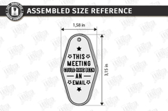 Retro Sarcastic Motel Keychain Laser Cut | Laser Engraving Product Image 2