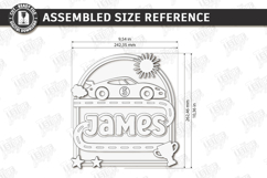 3D Kids Room Name Sign Laser Cut | Nursery Wall Decor | CNC Product Image 2