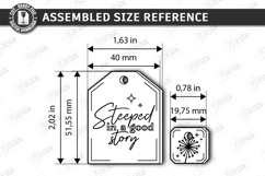 Tea Bag Bookmark Laser Cut | Reading Accessories | Glowforge Product Image 2