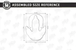 Childrens Feet Stilts Laser Cut | Footprint SVG | Kids Laser Product Image 2