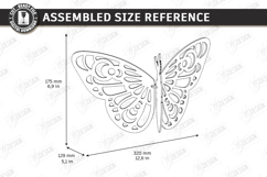 3D Butterfly Laser Cut | Hanging Ornament | Home Decor | CNC Product Image 2