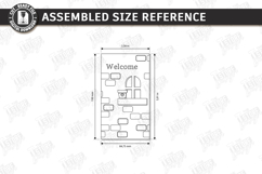 Miniature Welcome Sign Plaque Laser Cut Bundle | 3D Layered Product Image 22