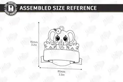 Kids Birthday Souvenir Laser Cut|Cute Animals|Kids Name Tags Product Image 2