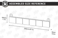 Family Wall Key Holder Laser Cut |Modern Keyholder| Home SVG Product Image 3