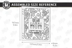 Mother's Day Greeting Card Laser Cut | 3D Floral Cards SVG Product Image 2