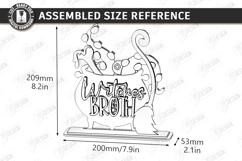 Witch Decor Laser Cut | Halloween Decor | Shelf Sitter | CNC Product Image 2