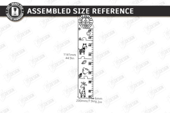 Kids Growth Chart Ruler Laser Cut | Height Tracker | Nursery Product Image 3