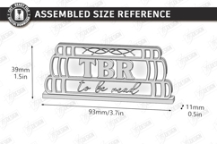 To Be Read Shelf Decor Laser Cut | Shelf Sitter | Home Decor Product Image 3