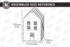 3D Mini House Paper Bin Laser Cut | Desktop Storage Box |CNC Product Image 2