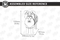 3D Dog Breeds Planters with Name Tags Laser Cut Bundle SVG Product Image 8