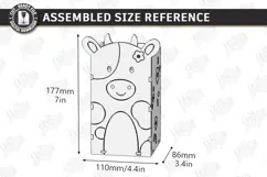 Safari Animals Pencil Holders Laser Cut Kit | Desk Organizer Product Image 4