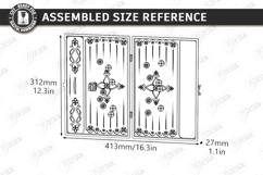 Backgammon Board Laser Cut | Board Game SVG | Glowforge File Product Image 4