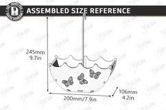 Umbrella Flower Box Laser Cut | Bridal Shower Gift Box Kit Product Image 4