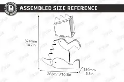 3D Wood Animal Desk Lamp Laser Cut | Dino Desk Lamp | Modern Product Image 5