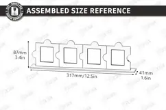 Family Puzzle Photo Frame Laser Cut | Modern Picture Frame Product Image 5