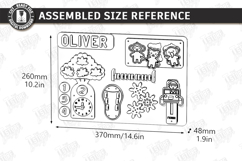 Personalized Busy Board Laser Cut Bundle | Montessori Toy Product Image 2