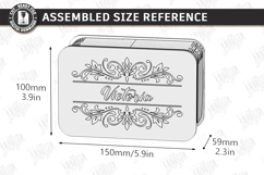 Jewelry Box with Mirror Laser Cut | Floral Jewelry Organizer Product Image 3