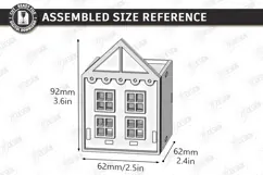 Christmas Advent Wreath Village Houses | Advent Calendar SVG Product Image 3