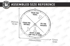 Dad Chore Wheel Laser Cut|Chore and Beer Reward| Wall Decor Product Image 2