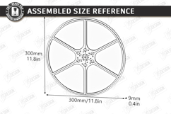 Wooden Snack Serving Tray Laser Cut | Modern Kitchenware SVG Product Image 2
