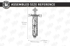 Sword Dice Box Laser Cut | Board Game SVG | Laser Cut Files Product Image 2