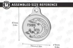 Beer Bottle Opener Keychain Laser Cut | Father's Day Gift Product Image 2
