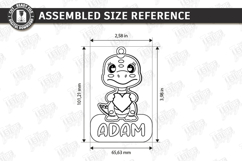 Backpack Tag Laser Cut | Keychains SVG | Name Tag | Bag Tag Product Image 2