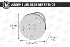 Wooden Wall Hooks Laser Cut | Plywood Buttons Wall Hook SVG Product Image 5