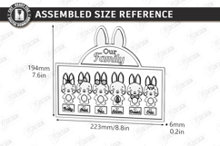 Family Easter Signs Laser Cut| Our Peeps Bunny Welcome Stand Product Image 7