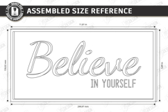 Motivational Wall Sign Laser Cut - Inspirational Quote SVG Product Image 3