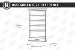 Miniature Bookshelves Laser Cut | Mini Bookcase SVG | CNC Product Image 2