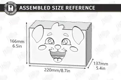 Funny Tissue Box Laser Cut | Cute Cartoon Animal | Dog SVG Product Image 2