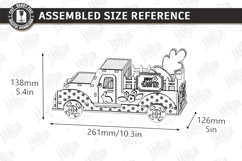 3D Easter Truck Laser Cut | Spring Home Decor Designs Product Image 4