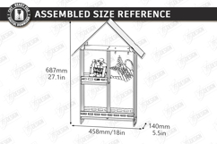 Farmhouse House Shelf Laser Cut | Rustic SVG | Wall Shelves Product Image 2