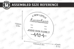 Pregnancy Test Reveal Disc Laser Cut | Keepsake Files SVG Product Image 2