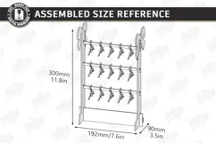 Mini Hanger Jewelry Display Laser Cut | Desk Jewelry Stand Product Image 2