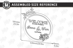 Wedding Welcome Sign Laser Cut | Wedding Reception Decor SVG Product Image 3