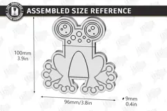 3D Folding Surprise Card Laser Cut | Wooden Frog Sliding SVG Product Image 4