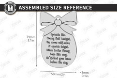 Easter Bait Tag Laser Cut | Basket Tags | Engraved Gift Tags Product Image 2