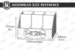 Pet Treat Organizer Laser Cut | Wooden Dog Cat Treat Station Product Image 2