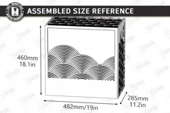 3D Decorative Wooden PC Case Cover Laser Cut | PC Accessory Product Image 2