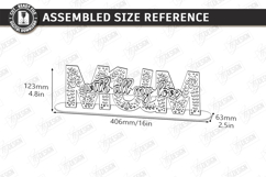 Mom Love You Stand Laser Cut|Family Design|Table Decoration Product Image 2