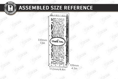 Wine Bottle Gift Box Laser Cut | Wine Bottle Holder SVG |CNC Product Image 2