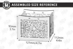 Mini Wooden Gift Box Laser Cut | Wedding Favor Box | Pattern Product Image 2