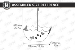 Umbrella Flower Box Laser Cut | Bridal Shower Gift Box Kit Product Image 7