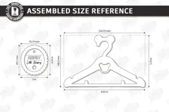 Baby Clothes Hanger Laser Cut | Nursery Clothes Hanger | CNC Product Image 2