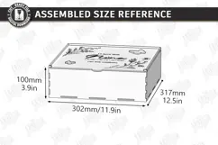 Baby Keepsake Memory Box Laser Cut | Wooden Storage Box SVG Product Image 2