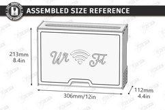 Decorative Wi-Fi Router Hiding Box Laser Cut | Home Decor Product Image 2