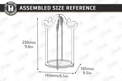 Wooden Hanging Candle Holder Laser Cut | Christmas Lantern Product Image 2