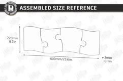 Puzzle Charcuterie Board Laser Cut| Serving Tray Kit | CNC Product Image 3